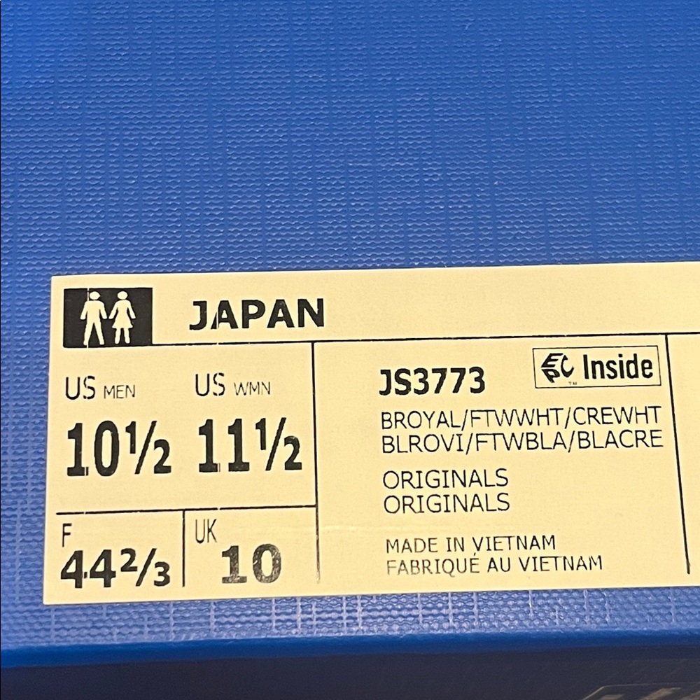 Adidas Japan Shoes Sneakers JS3773 blue white new Mens Size 10.5 - Picture 12 of 12